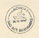 "ALL. BESETZUNG" 1947, SSt. "AACHEN, Tag Der Briefmarke" Auf Postkarte (0436) - Postwaardestukken