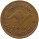 AUSTRALIA HALFPENNY 1943 #a066 0283 - ½ Penny