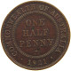 AUSTRALIA HALF PENNY 1921 #s004 0181 - ½ Penny