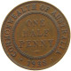 AUSTRALIA HALF PENNY 1938 #c052 0553 - ½ Penny