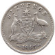 AUSTRALIA 6 PENCE 1945 #c019 0051 - Sixpence