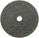 BELGIUM 25 CENTIMES 1943 #a006 0101 - 25 Cent