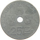 BELGIUM 25 CENTIMES 1942 #c058 0349 - 25 Centimes