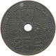 BELGIUM 25 CENTIMES 1942 #c007 0215 - 25 Cent