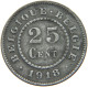 BELGIUM 25 CENTIMES 1918 #a006 0111 - 25 Cent