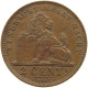 BELGIUM 2 CENTIMES 1919 #c080 0725 - 2 Cents