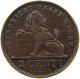 BELGIUM 2 CENTIMES 1910 #a012 0327 - 2 Cents