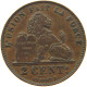 BELGIUM 2 CENTIMES 1909 #s018 0259 - 2 Cent