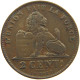 BELGIUM 2 CENTIMES 1909 #c046 0175 - 2 Cents