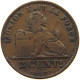 BELGIUM 2 CENTIMES 1905 #a011 0169 - 2 Cents