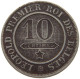 BELGIUM 10 CENTIMES 1861 #s067 0873 - 10 Cent