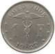 BELGIUM 1 FRANC 1922 #a043 0519 - 1 Franc