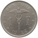 BELGIUM 1 FRANC 1922 #a043 0521 - 1 Franc