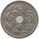 BELGIUM 5 CENTIMES 1925 #a073 0157 - 5 Cents