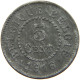 BELGIUM 5 CENTIMES 1916 #a057 0091 - 5 Cents