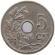 BELGIUM 5 CENTIMES 1905 #a073 0165 - 5 Cent