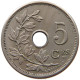 BELGIUM 5 CENTIMES 1904 #c053 0283 - 5 Cents