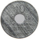 FRANCE 10 CENTIMES 1941 #s069 0579 - 10 Centimes