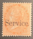 India 1867-73 Official Stamp: SERVICE Overprint Queen Victoria 2 Anna Fine Mint With Original Gum  (Signed Scheller Inde - 1858-79 Kolonie Van De Kroon