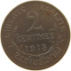 FRANCE 2 CENTIMES 1913 TOP #c039 0127 - 2 Centimes