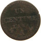 FRANCE CENTIME L AN 6 A #c065 0047 - 1 Centime