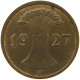 GERMANY WEIMAR 1 PFENNIG 1927 E #a085 1033 - 1 Rentenpfennig & 1 Reichspfennig
