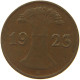 GERMANY WEIMAR 1 PFENNIG 1923 J #a076 0193 - 1 Renten- & 1 Reichspfennig