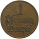 GERMANY WEIMAR 1 PFENNIG 1923 DANZIG #c084 0225 - 1 Rentenpfennig & 1 Reichspfennig