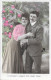 SERIE DE 4 CARTES  FANTAISIE ANNEE 1908 -  COUPLE   A BELLE LEGENDE D'AMOUR    -  CIRCULEE - Collections & Lots