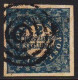 1852. DANMARK. 2 Rigsbankskilling Blue. FERSLEW Print. Plate I, Nr. 71. Type 7. Exceptional Be... (Michel 2I) - JF536971 - Used Stamps