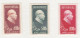 1951 Chine . 30ème Anniversaire Du Parti Communiste, Mao. Série Complète Neuf  3 Timbres Mi 110 à 112 - Unused Stamps