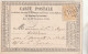 Yvert 59 Carte Précurseur GIMONT Gers 1873 GC 1653 à Baron D' Agos Tibiran St Laurent De Neste Hautes Pyrénées Noblesse - Precursor Cards