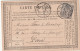 Yvert 77 Sage Carte Précurseur étiquette Pharmacie A BERTHOLLE à NOGENT Sur Seine 25/2/1877 Pour Paris - Vorläufer