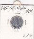 EAST CARIBBEAN TERRITORIES  1 CENTS  ANNO 1994 UNC - Caraibi Britannici (Territori)