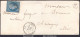 FRANCE N° 22 SUR LETTRE AVEC GC 1008 CHEVAGNES ALLIER + CAD DU 17/06/1863 + OR - 1862 Napoleon III