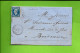 1866  LAC Timbre Empire Oblit. Gr. Ch.   Cachet Perlé Soulaines  (Aube)  Trefilerie Pour Bordeaux Vve Sudreau - 1849-1876: Période Classique