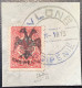 1913, Mi 13 RARE 950€ VF Used Signed Scheller&BPP 20 Pa Turkey Ovpt Eagle & Shqipenia+BEYIYE (Albanien Albania Albanie - Albanië