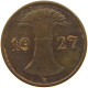 GERMANY 1 PFENNIG 1927 E TOP #c013 0147 - 1 Renten- & 1 Reichspfennig
