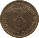 GERMANY 2 PFENNIG 1939 A TOP #c083 0037 - 2 Reichspfennig