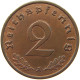 GERMANY 2 PFENNIG 1939 A TOP #a043 0669 - 2 Reichspfennig