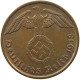 GERMANY 2 PFENNIG 1938 J TOP #a032 0361 - 2 Reichspfennig