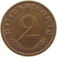 GERMANY 2 PFENNIG 1939 A #c083 0029 - 2 Reichspfennig