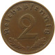GERMANY 2 PFENNIG 1938 F #c083 0157 - 2 Reichspfennig
