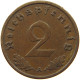 GERMANY 2 PFENNIG 1939 A #c081 0275 - 2 Reichspfennig