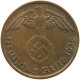 GERMANY 2 PFENNIG 1938 J #a066 0655 - 2 Reichspfennig