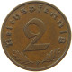 GERMANY 2 PFENNIG 1938 F #c083 0123 - 2 Reichspfennig