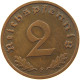 GERMANY 2 PFENNIG 1938 F #c082 0473 - 2 Reichspfennig