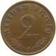 GERMANY 2 PFENNIG 1938 A TOP #c083 0085 - 2 Reichspfennig