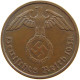 GERMANY 2 PFENNIG 1938 A TOP #c083 0085 - 2 Reichspfennig