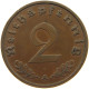 GERMANY 2 PFENNIG 1938 A #c083 0127 - 2 Reichspfennig